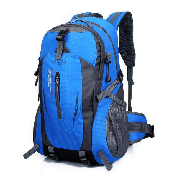 40L Waterproof Nylon Travel Hiking Backpack Women & Men Camping Climbing Outdoor Bag