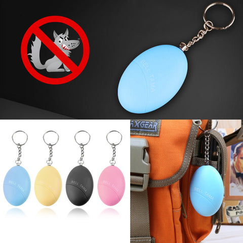 Self Defense Alarm Egg Shape Anti-Attack Anti-Rape  Personal Safety Scream Loud Keychain Alarm