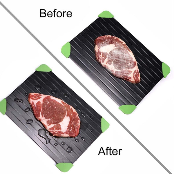 Fast Defrosting Tray Thaw Frozen Food Meat Fruit Quick Defrosting Plate