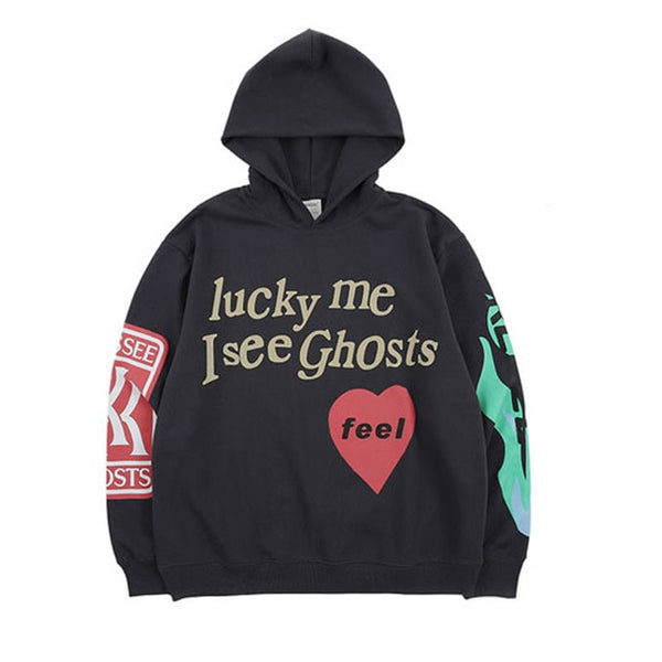 2020 Letter Graffiti Hoodie Kanye West I SEE GHOSTS And Others
