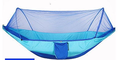 Outdoor 2 People Quick Opening Sleeping Bag Mosquito Net