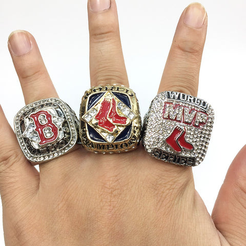 2004/2007/2013 Boston Red Sox World Championship Ring Set  Size 11