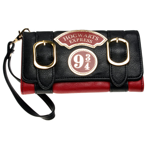 Harry Potter Hogwarts Express 9 3/4 Double Buckle Flap Wallet DFT-6003