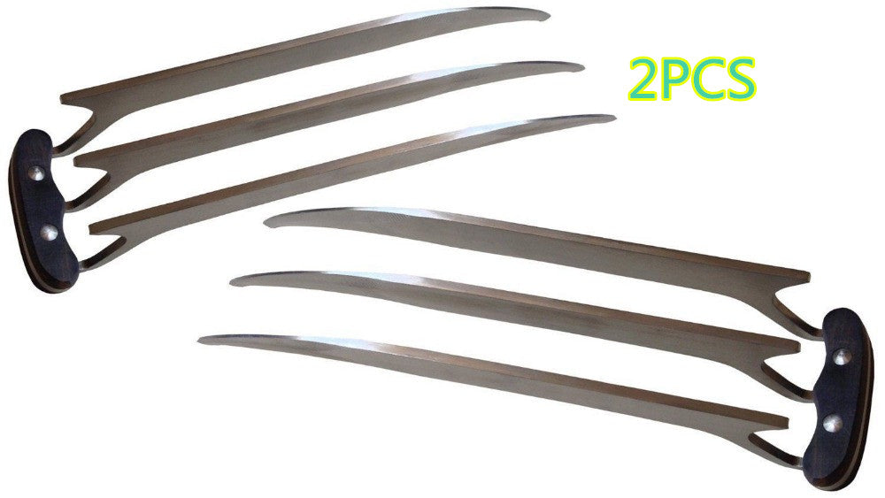 2 pcs Wolverine Claws Stainless Steel+ Necklace Forever Logan Movie Props