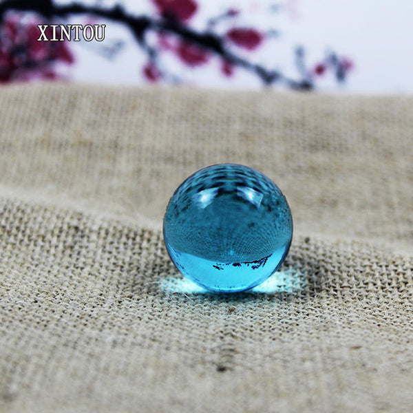 XINTOU 1 Piece 3 cm Crystal Sphere Ball Natural Feng shui Raw Amber Stone