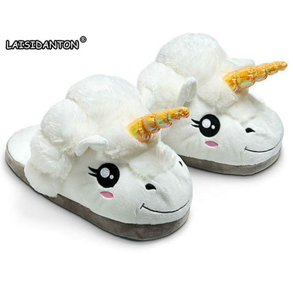Unicorn Slippers Unisex  Indoor Slippers Plush Home Shoes