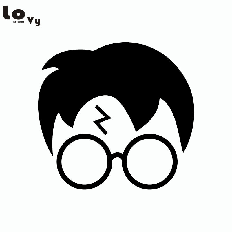 Classic Movie Harry Potter Silhouette Vinyl Wall Sticker for Kids Room Home Decor