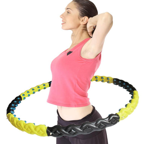 Hula Hoop with Magnet Massage Ball Large and Weighted Hula Hoop Workout
