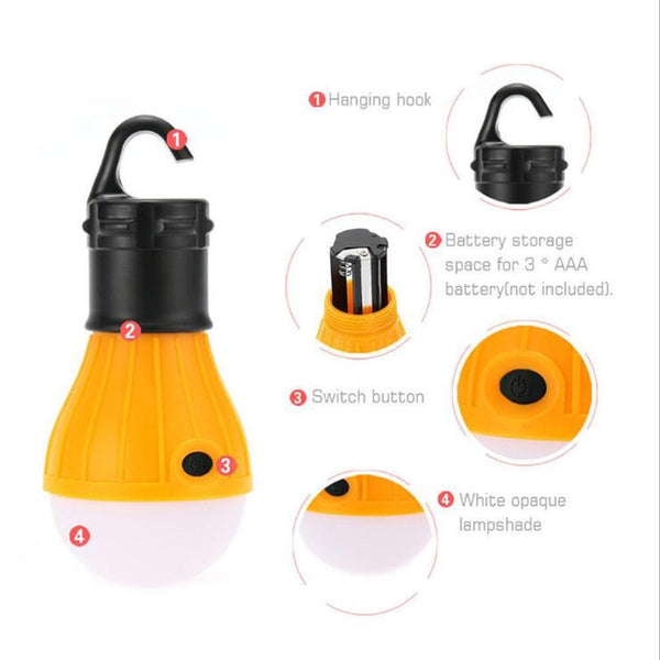 4 Colors Lightweight Outdoor Mini Camping Lamp