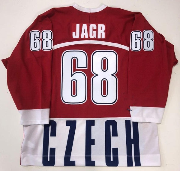 Rare Vintage JAROMIR JAGR CZECH REPUBLIC Hockey Jersey  Stitched