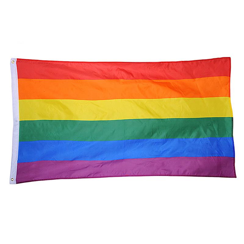 90*60cm Rainbow Flag 1pc  LGBT Friendly Banner